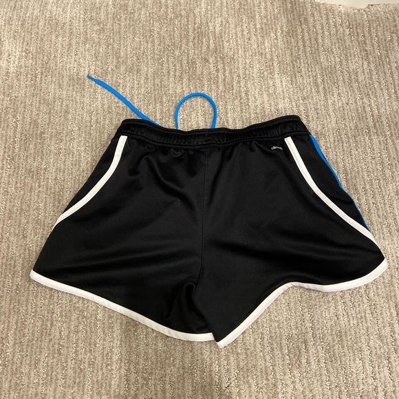 Adidas Running Shorts - Climalite - Black Blue - 3 Stripes- XS - Picture 2 of 3